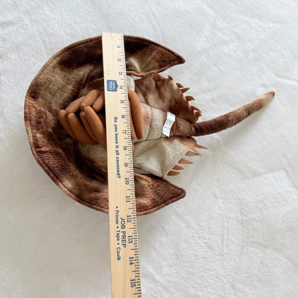 The Petting Zoo Horseshoe Crab Plush Kids Brown Sea Creature New